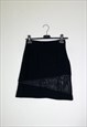 VINTAGE 90S BLACK MINI SKIRT 
