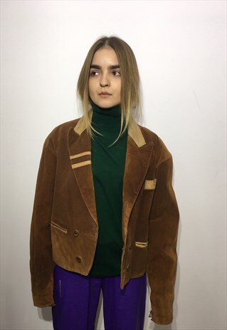 VINTAGE 90' OLDSCHOOL UNIQUE LEATHER JACKET