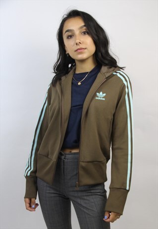VINTAGE ADIDAS 90'S BROWN SPORTS JACKET