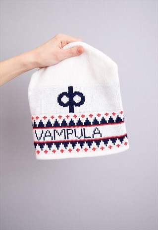 80'S UNISEX VAMPULA TEAM VARSITY FAIR ISLE HAT BEANIE