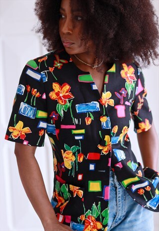 Floral cotton jacket