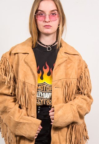 VINTAGE TASSEL JACKET SUEDE