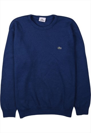 Vintage 90's Lacoste Jumper / Sweater Crew Neck Navy Blue