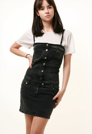 90S VINTAGE GALLIANO DENIM MINI DRESS 825