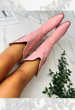 Cowboy boots Baby Pink western cowgirl boots