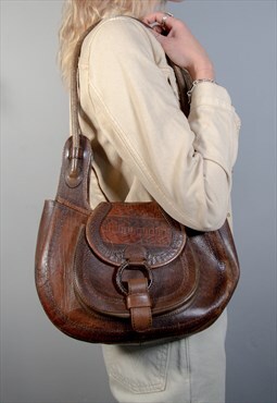 Vintage Anna Cainzo Leather Bag 