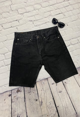 BLACK DENIM LEVI'S SHORTS W34