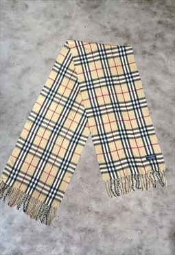 Vintage Early 00s Nova Check Iconic Burberry Scarf