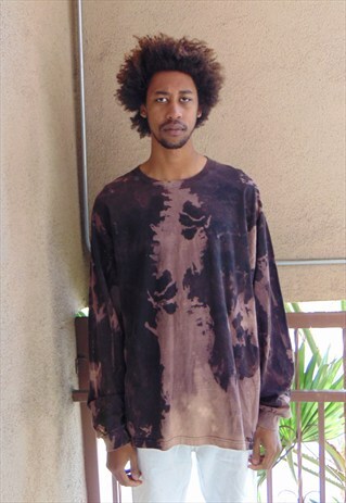 90S MINIMALIST SKATER BLEACHED LONG SLEEVE TEE XXL