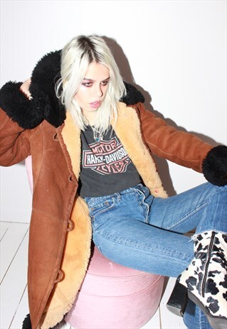 PREMIUM VINTAGE 70S BROWN PENNY LANE SHEARLING JACKET