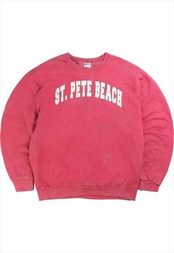 Vintage 90's Jerzees Sweatshirt St Pete Beach Crewneck