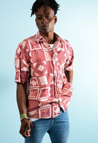 RETRO ABSTRACT PATTERN SHIRT