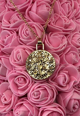 PERSONALISED ZODIAC VIRGO 18K GOLD PLATED NECKLACE