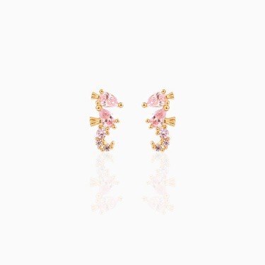 Dainty Seahorse Stud Earrings