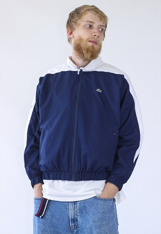 VINTAGE MENS LACOSTE TRACK SUIT TEAM WINDBREAKER JACKET