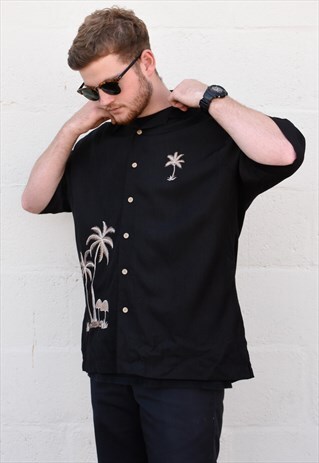 VINTAGE PALM TREE SHORT SLEEVE SHIRT