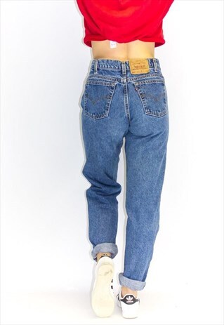 VINTAGE HIGH WAIST STONEWASH MOM JEANS