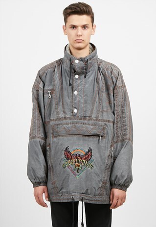 VINTAGE GREY MAGIC VENTURE 1/4 ZIP PULLOVER JACKET