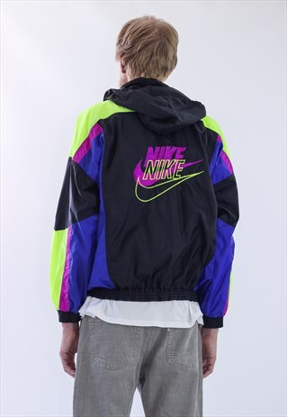 RARE 90S VINTAGE MENS NIKE BIG LOGO WINDBREAKER JACKET