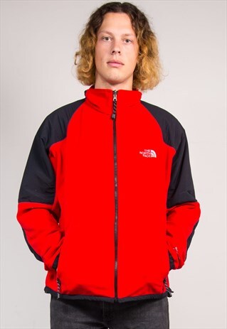 90'S VINTAGE RED NORTH FACE FLEECE JACKET