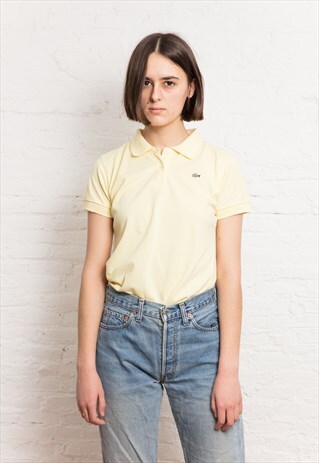VINTAGE LIGHT YELLOW POLO SHIRT