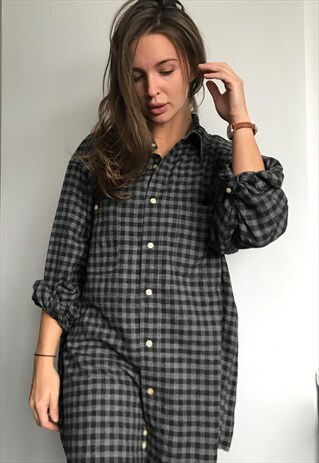 VINTAGE FLANNEL OVERSIZED RETRO UNISEX SHIRT