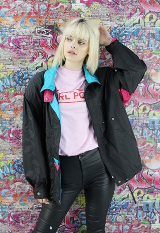VINTAGE 90S SHELL JACKET/WINDBREAKER. UNISEX SPORTSWEAR.