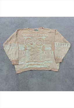 Vintage knitted jumper Women's XXL