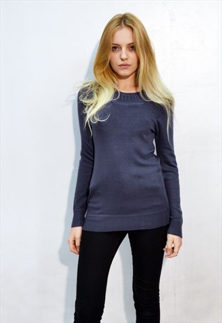 PLAIN COLOR BASIC KNIT JUMPER TOP