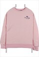 Vintage 90's Quietstorm Sweatshirt Crewneck Back Print Pink