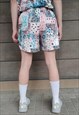 PAISLEY BASKETBALL SHORTS HANDMADE BANDANA OVERALLS PINK 