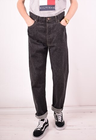 LEVI'S 501 MENS VINTAGE JEANS W36 L32 BLACK 90S