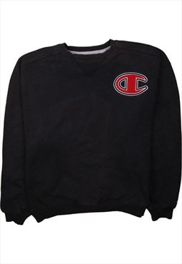 Vintage 90's Champion Sweatshirt Crew Neck Black XXXLarge