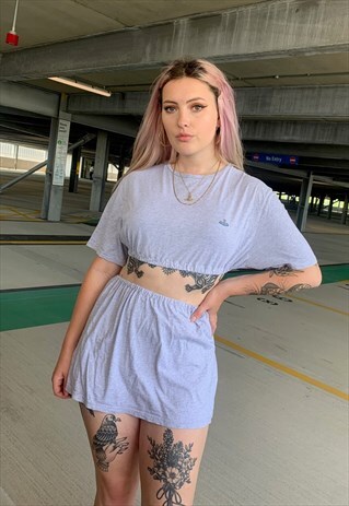 VINTAGE VIVIENNE WESTWOOD REWORKED CO-ORD SKIRT AND TOP SET
