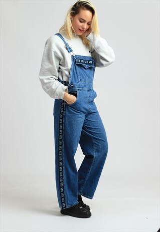 VINTAGE LIMITED TOO JEANS DENIM LONG LENGTH DUNGAREES