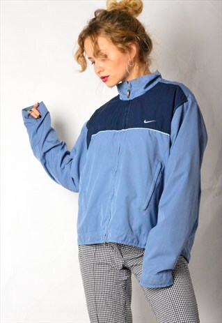 VINTAGE 90S BLUE NIKE TRACK JACKET
