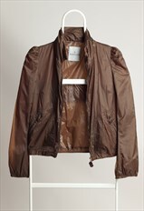 Vintage Moncler Rain Light Jacket Puff Sleeves Deep Green 