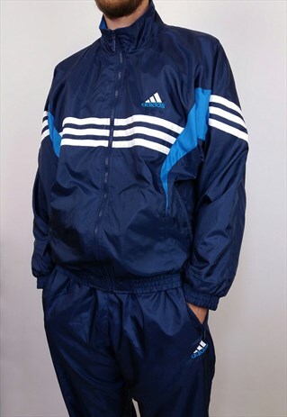 VINTAGE 90'S ADIDAS FULL TRACKSUIT JACKET AND JOGGERS