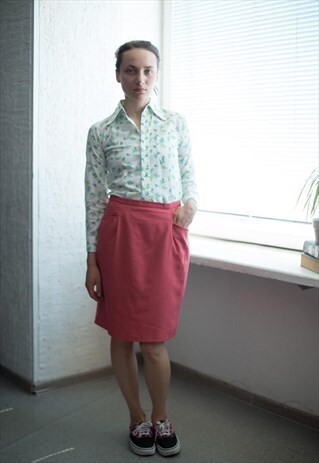 VINTAGE 80'S PINK MINI SKIRT