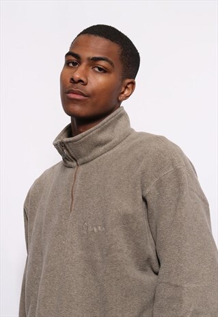 VINTAGE SERGIO TACCHINI LOGO FLEECE BEIGE