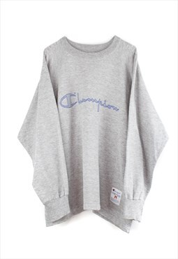 Vintage Champion Sweatshirt in Grey M