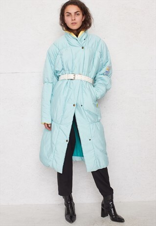 VINTAGE BLUE SKILA PUFFA PUFFER COAT