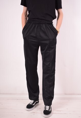 KAPPA MENS VINTAGE TRACKSUIT TROUSERS XL BLACK 90S