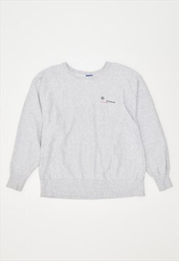 Vintage 90's Champion Sweatshirt Jumper Grey