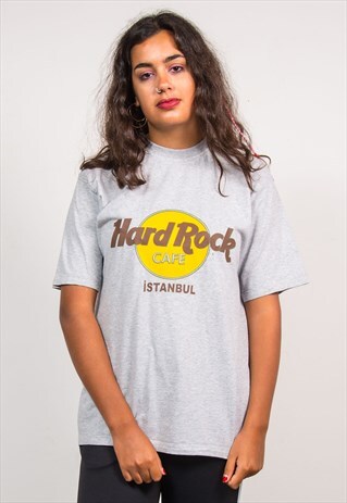 90'S VINTAGE HARD ROCK CAFE ISTANBUL GREY T-SHIRT