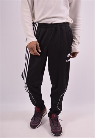 VINTAGE ADIDAS TRACKSUIT TROUSERS BLACK