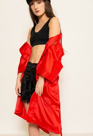 VINTAGE 80S RED DRAGON KIMONO