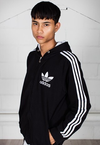 VINTAGE ADIDAS RETRO LOGO UNISEX HOODIE