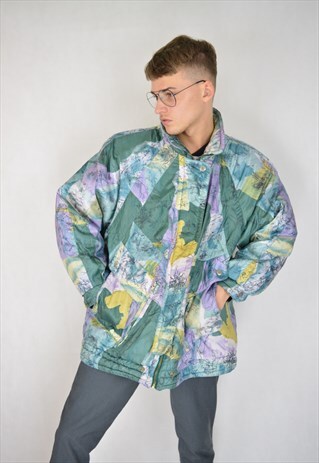 VINTAGE MULTICOLOUR RAVE GRAPHIC JACKET