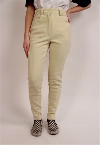 VINTAGE STRETCH HIGH WAISTED TROUSERS